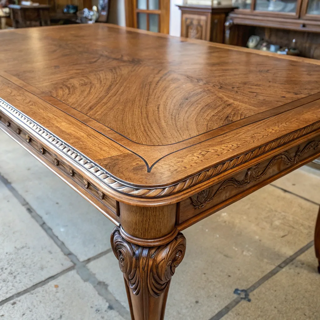 Restored antique wooden table